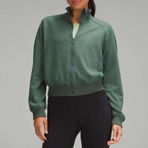 LULULEMON WUNDER UNDER TRACK JACKET *TWILL DARK FOREST SIZE 6 WMNS *NWT